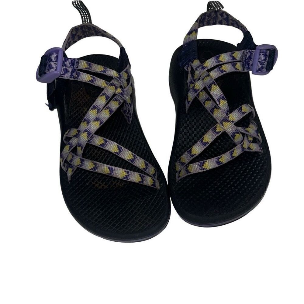 Chaco ZX/1 Ecotread Bluebell Double Straps Diamond Adjustable Kids sz 2 Outdoors